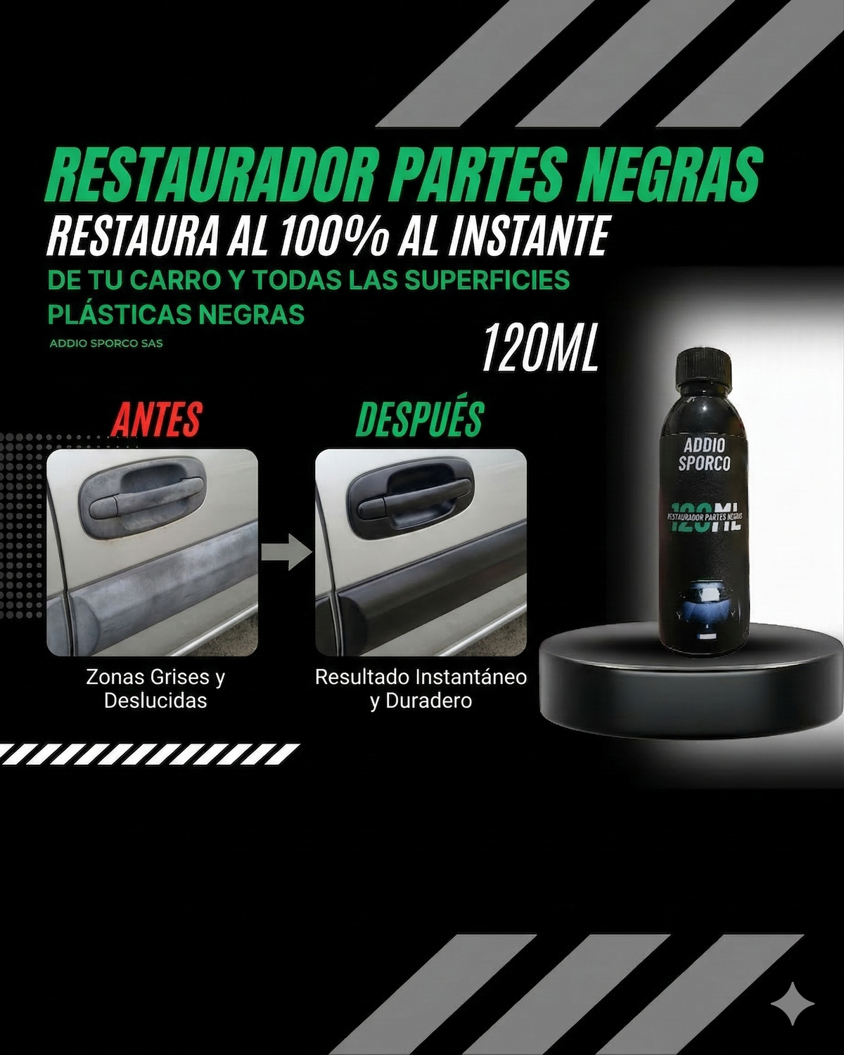 Restaurador partes negras 120